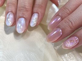 つやつやネイルのちぐはぐ☆