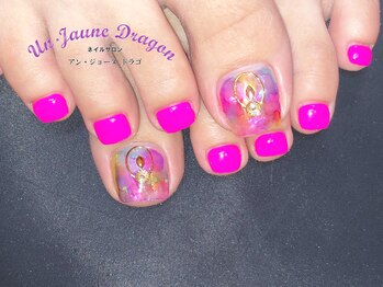 アン ジョーヌドラゴ/【フットネイル】ネオンネイル