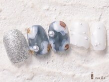アイネイルズ 横浜WEST店(I-nails)/フラワー手描きインク8480円