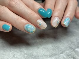 天然石風ネイル