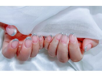 シーシー ネイル アンド アイラッシュ(CeCe Nail&eyelash)/ガラスフレンチ