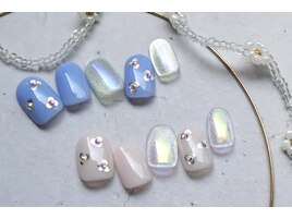 6000円　ホロ　花　マグネット