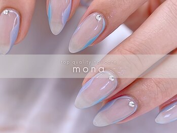 モナ(mona)の写真/美フォルムに自信あり◎艶マグ＋長さ出し10本【￥8800】が大人気！自爪の悩みもサポートする実力派サロン♪