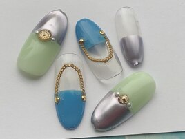 ハーフメタリックネイル