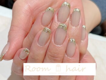 ルームヘアネイル 曙橋店(Room hair nail)/極上ラメフレンチ
