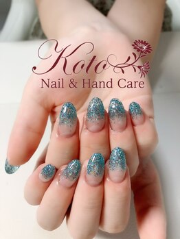 コト(KOTO)/ラメ/青/ブルー/シンプル