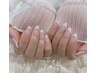 口コミ投稿でパックプレゼント☆Jrネイル フレンチ3000円 (※別途パーツ使用)