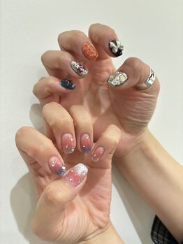 ビーティベーシック(B.t.Basic)/個性派チグハグネイル