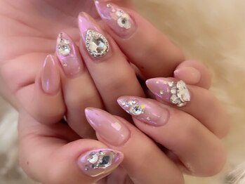 エムスリーネイル(m Three nail)/ピンクオーロラネイル