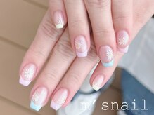 エムズネイル 高木店/カーラーフレンチネイル