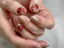 リライトネイル(Relight nail)/大人の上品椿ネイル☆