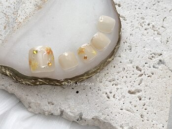 フラワーニュアンスフットネイル