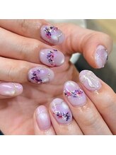 ネイルアンドアイラッシュスタジオ シュシュ(chouchou)/マグネットハートドライフラワー