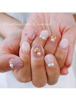 ネイルサロン クール(Nailsalon Coeur)/貝殻ネイル