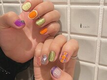 アイネイルズ 渋谷店(I nails)/カラフルニュアンス￥11000