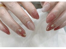 08ネイル(08 nail＆school)/ミラーフラワー×ギャラクシー