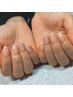 ［Hand］ワンカラー +パーツorアート2本付き ¥6000/¥6300
