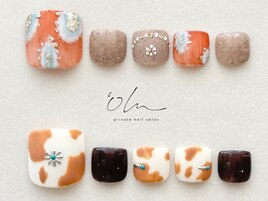 10月フットネイル定額【Autumn】
