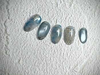 ナナネイル(7.Nail)/水色ニュアンスネイル