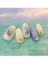 アイラッシュアンドネイル専門店 クラル(CURAR)/人魚の鱗ネイル￥9980