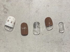 雪の結晶ネイル