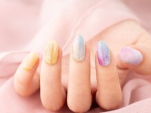 エムスラッシュ ネイル センター北店(M.SLASH)/カラフルニュアンスネイル