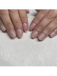 ワンカラーに1本アート♪