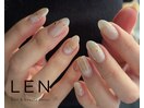 ホワイトニュアンス×ゴールド