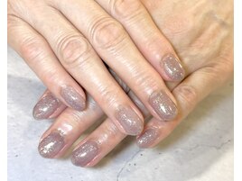 ラメワンカラーネイル