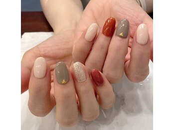 ハーティーネイル 自由が丘南口店(heartynail)/くすみカラー