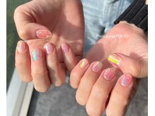 プルースラウンジ トウキョウ(Plus Lounge TOKYO)/クリアオーロラフィルムネイル♪