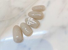 リベレ(LIBELLE)/リボンネイル/ワンカラー/春