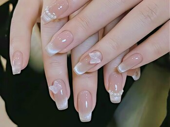 ダークハニー 池袋店(Dark Honey)/淡いピンクのマグネットフレンチ