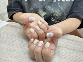 パステル　推しネイル