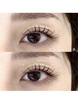 She's lash 渋谷店【パリジェンヌ/まつげパーマ/マツエク/眉毛/アイブロウ/パリエク】/束感マツエク120本