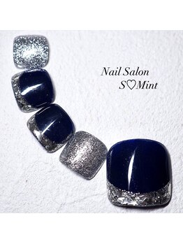 エスミント(S Mint)/フット☆ガラスフレンチデザイン