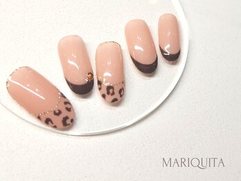 ネイルサロン マリキータ(MARIQUITA)/レオパードフレンチ