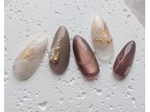 ジュネル/上品大理石マグネットネイル