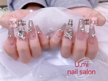 ユミ(U mi)/チップ長さ出し・チェックネイル