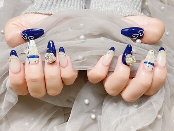 定額ネイル×チップスカルプ