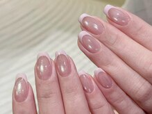 クラネイル(KURA_NAIL)/ピンクフレンチマットネイル