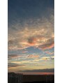 癒し~ぷ 王子店 綺麗な空は写真におさめて、集めています。