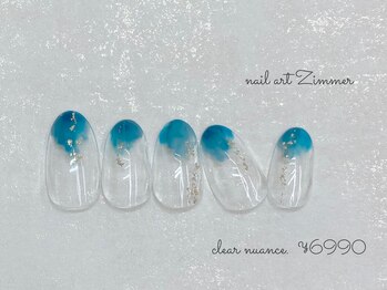 ネイルアート ジマー/クリアニュアンスコース¥6990