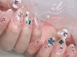 ラメグラデーション×ホログラム