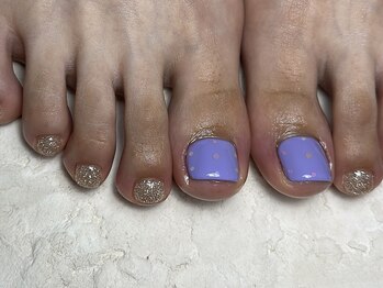 ラグ ネイル(RAG nail)/秋フットネイル/アートネイル