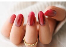 ヴァンネイル(VINGT NAIL nail&eye beauty)/ボルドーマグネットネイル