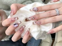 ニュアンスネイル人気♪ニュアンスネイル/グラテーション/キラキラネイル/ガラスフレンチ/ブラウンネイル