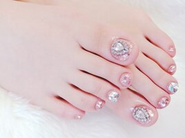 【Foot】ビジューネイル