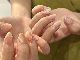 桃ネイル