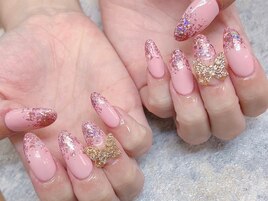 スカルプキラキラネイル